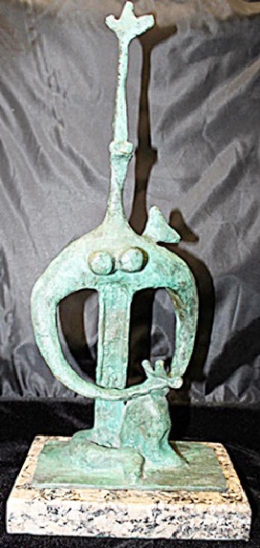 Signed Limited Edition Bronze Lipchitz: Old recast patina bronze sculpture Jacques Lipchitz, bearing a signature in a limited edition. Dimensions approx 21 x 10 x 7.