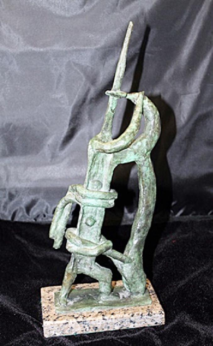 Signed Limited Edition Bronze Lipchitz: Old recast patina bronze sculpture Jacques Lipchitz, bearing a signature in a limited edition. Dimensions approx 19 x 7 x 7.