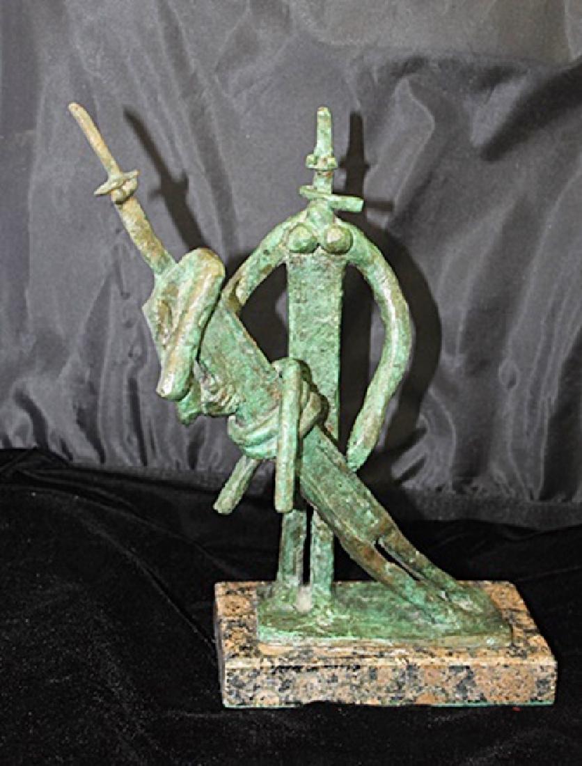 Signed Limited Edition Bronze Lipchitz: Old recast patina bronze sculpture Jacques Lipchitz, bearing a signature in a limited edition. Dimensions approx 9 x 12 x 7.