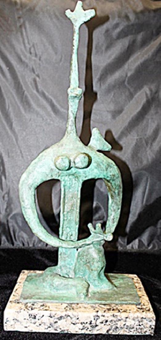 Signed Limited Edition Bronze Lipchitz: Old recast patina bronze sculpture Jacques Lipchitz, bearing a signature in a limited edition. Dimensions approx 21 x 10 x 7.