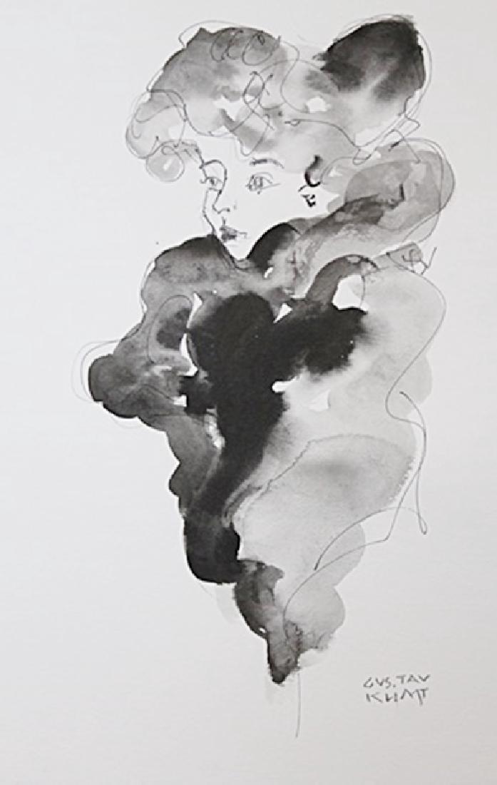 Gustav Klimt Watercolor Drawing Gustav Klimt Watercolor Drawing