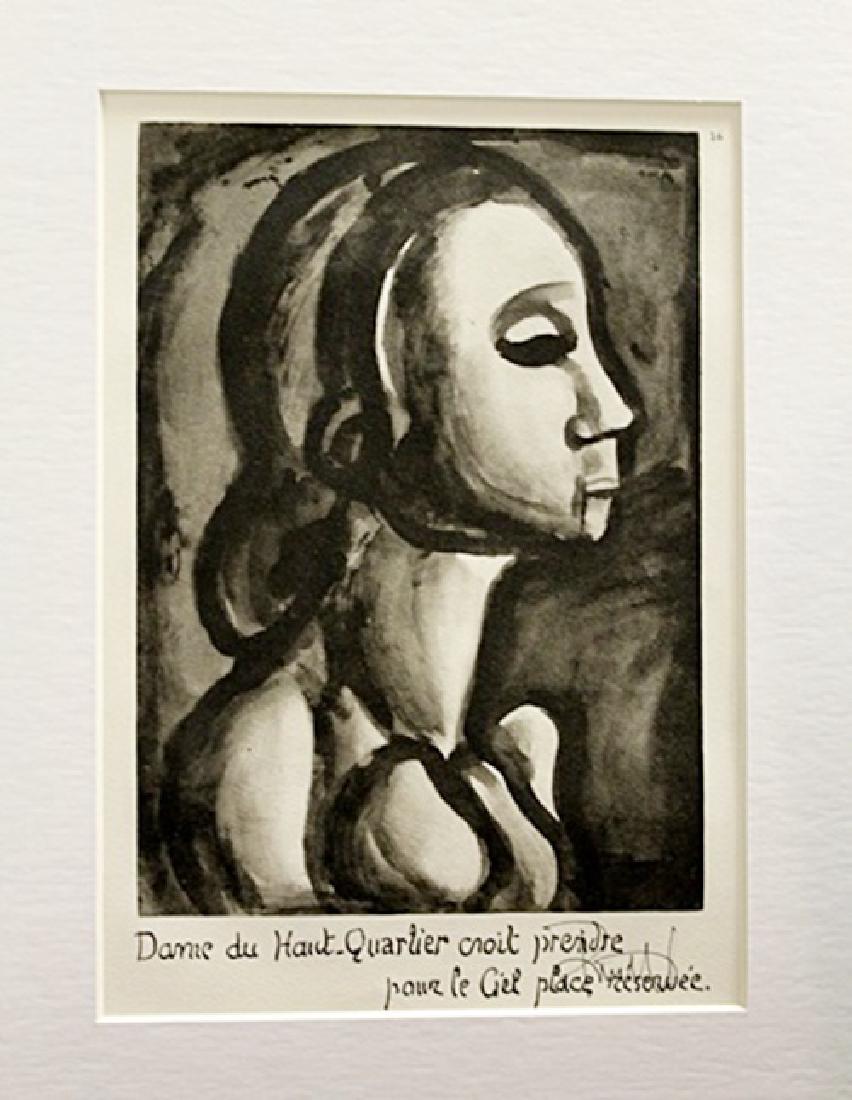 Georges Rouault Signed Lithograph 87: Signed Georges Rouault Lithograph. Georges Henri Rouault was a French painter, draughtsman, and printer, whose work is often associated with Fauvism and Expressionism.