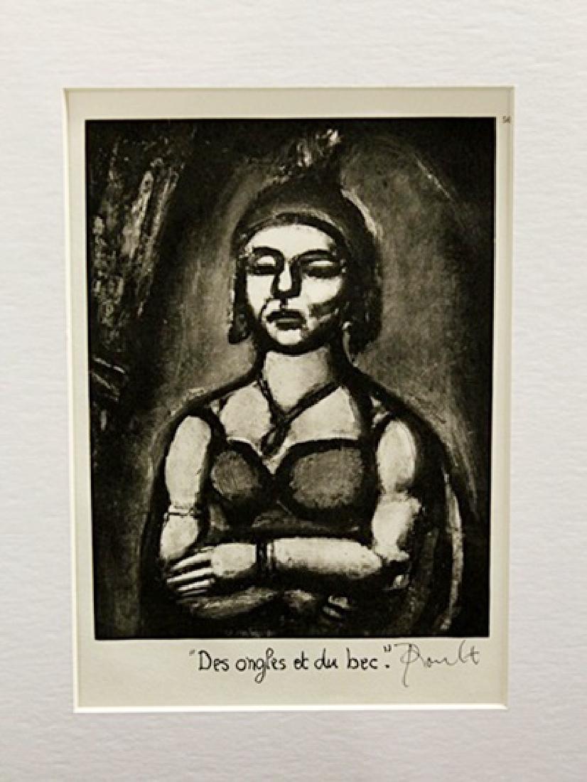 Georges Rouault Signed Lithograph 345: Signed Georges Rouault Lithograph. Georges Henri Rouault was a French painter, draughtsman, and printer, whose work is often associated with Fauvism and Expressionism.