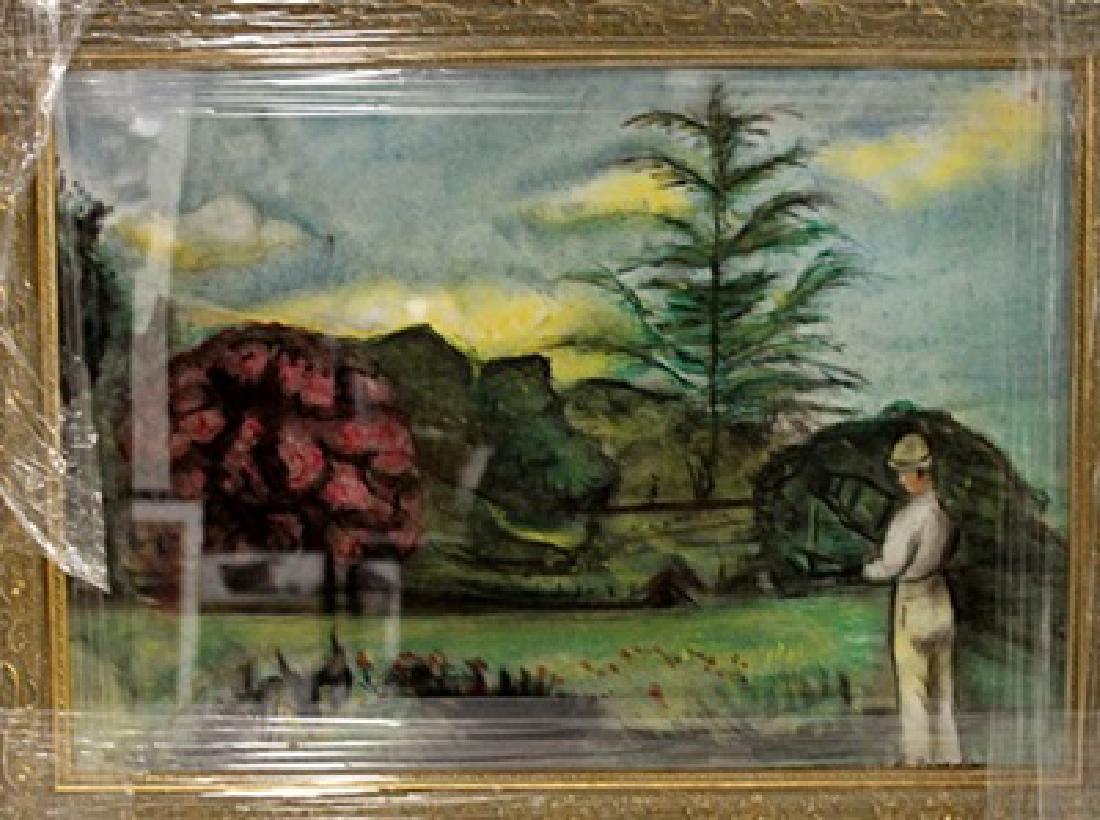 Eugene Boudin - Pastel on paper: Pastel on paper, Eugene Boudin approx. 19x13 in. Eugène Louis Boudin was one of the first French landscape painters to paint outdoors. Boudin was a marine painter, and expert in the rendering of all