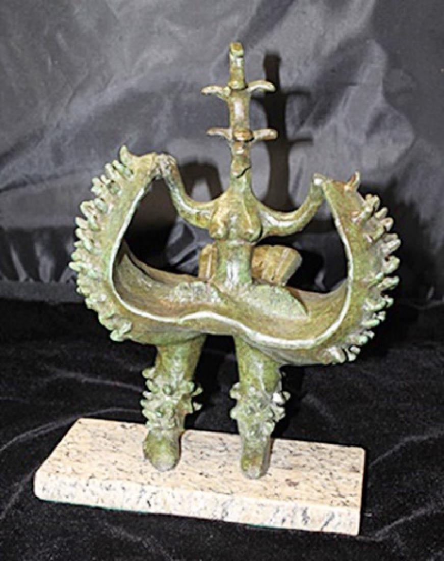 Signed Limited Edition Bronze Lipchitz: Old recast patina bronze sculpture Jacques Lipchitz, bearing a signature in a limited edition. Dimensions approx 10 x 11 x 7.