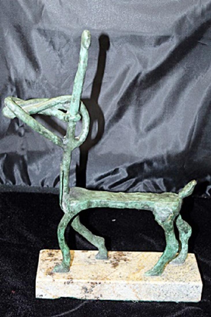 Signed Limited Edition Bronze Lipchitz: Old recast patina bronze sculpture Jacques Lipchitz, bearing a signature in a limited edition. Dimensions approx 10 x 11 x 7.