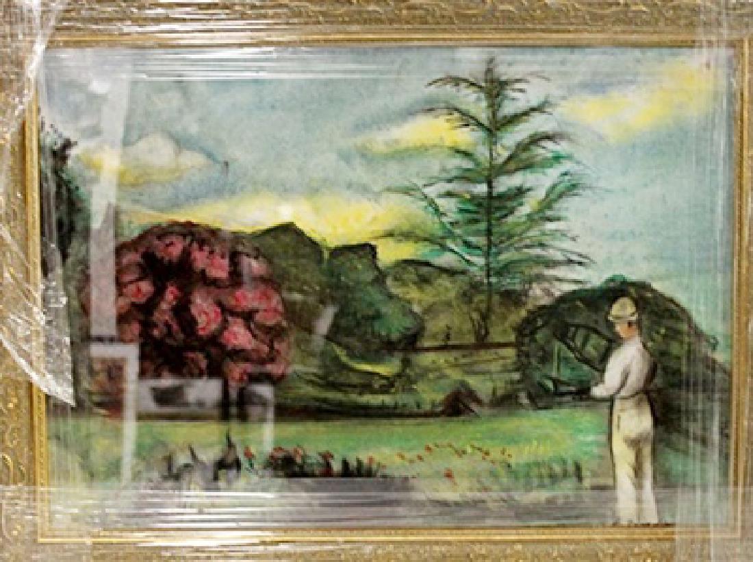 Eugene Boudin - Pastel on paper: Pastel on paper, Eugene Boudin approx. 19x13 in. Eugène Louis Boudin was one of the first French landscape painters to paint outdoors. Boudin was a marine painter, and expert in the rendering of all