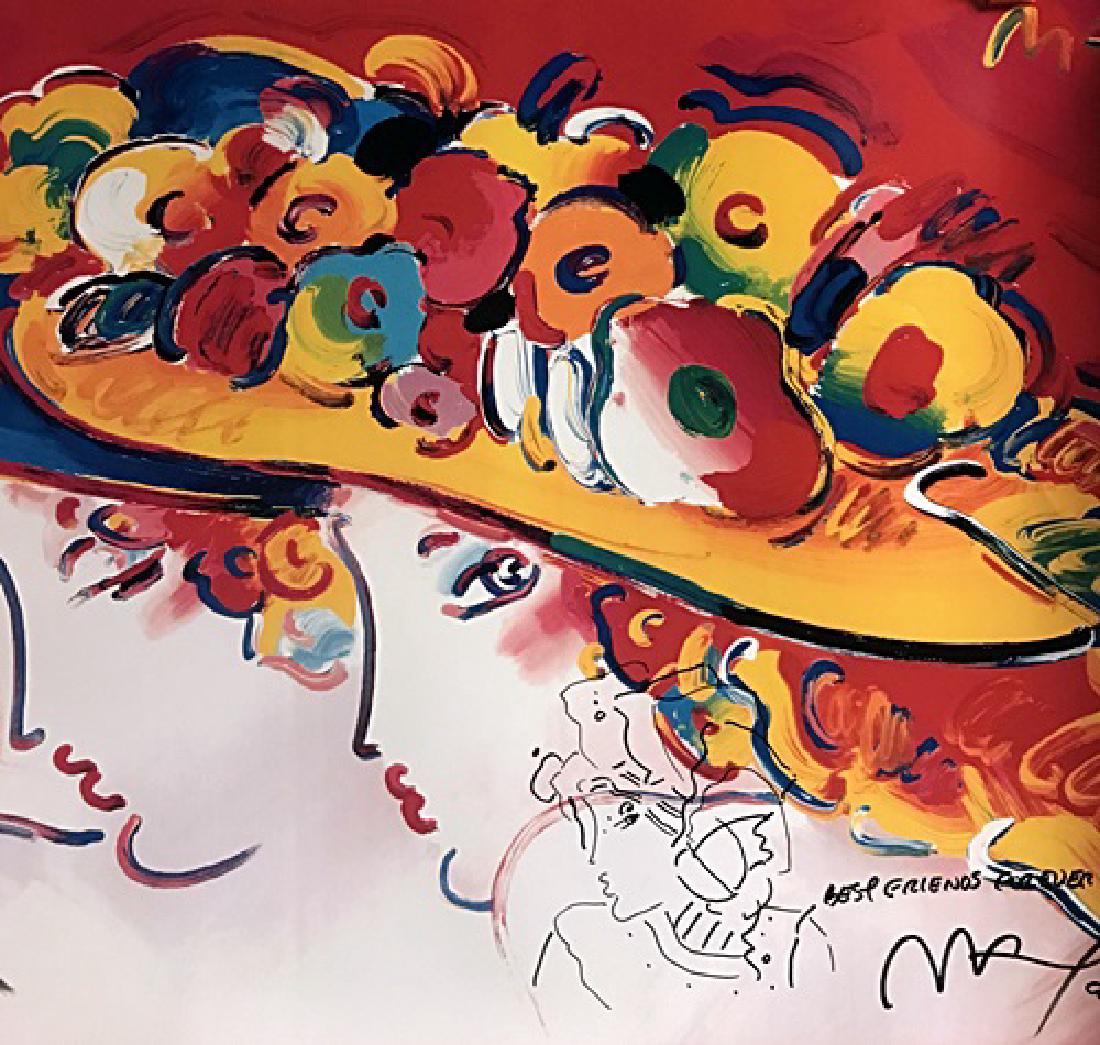 Peter Max Signed Lithograph - Friends Century Ladies: Peter Max Signed Lithograph "Friends Century Ladies". Peter Max is an American artist known for using bright colors in his work.