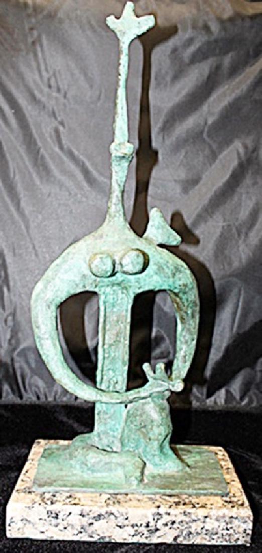 Signed Limited Edition Bronze Lipchitz: Old recast patina bronze sculpture Jacques Lipchitz, bearing a signature in a limited edition. Dimensions approx 21 x 10 x 7.