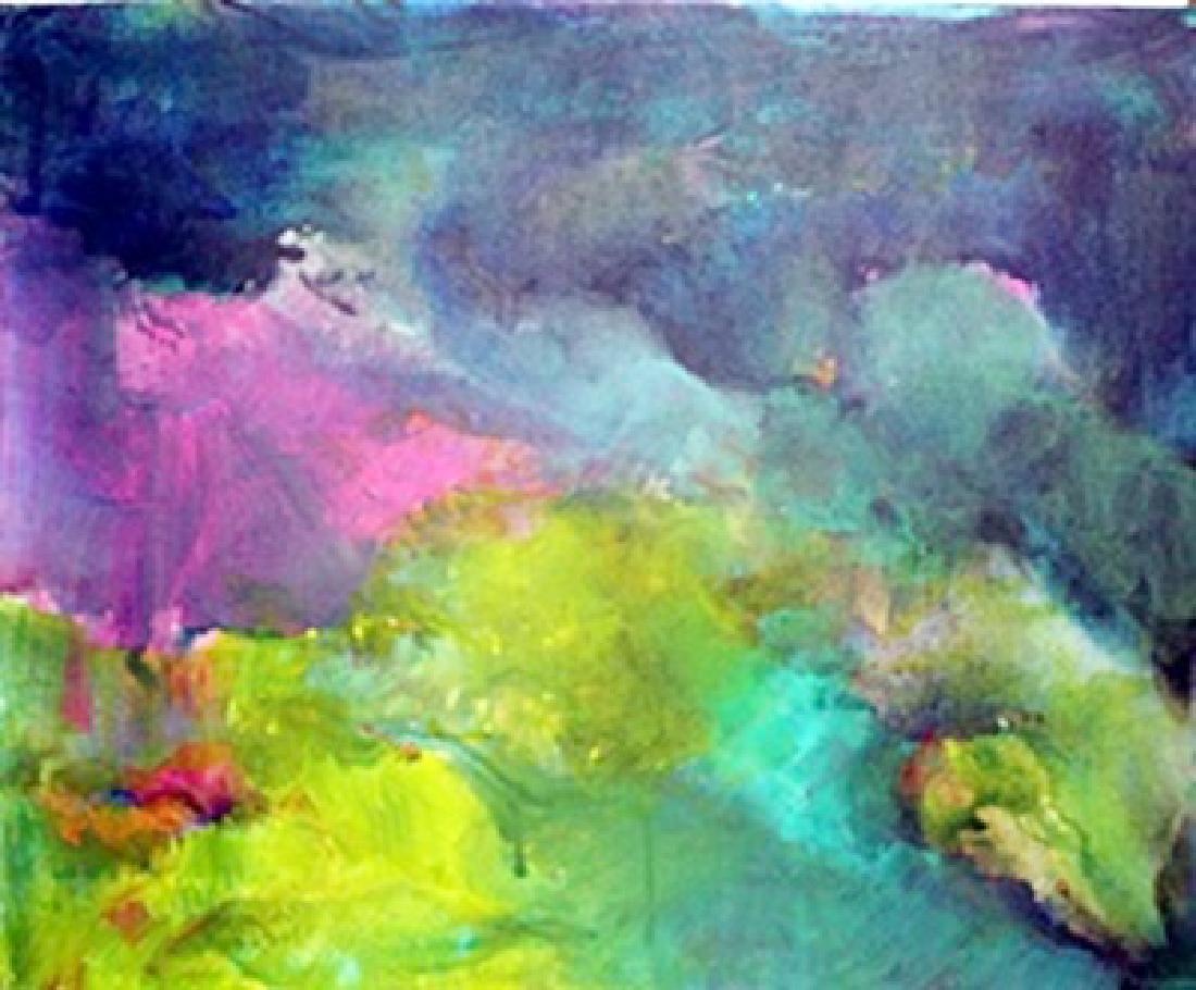 Color of Life by Michael Schofield: Original, Hand Painted Oil Painting on Canvas, signed , Size Approx. 30 x 24In