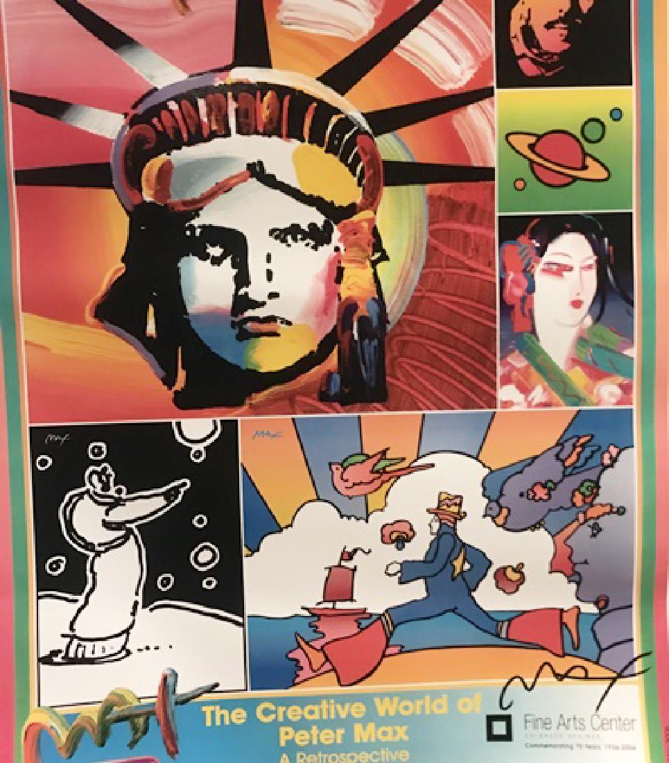 Peter Max Signed Lithograph - The Creative World of: Peter Max Signed Lithograph "The Creative World of Peter Max". Peter Max is an American artist known for using bright colors in his work.