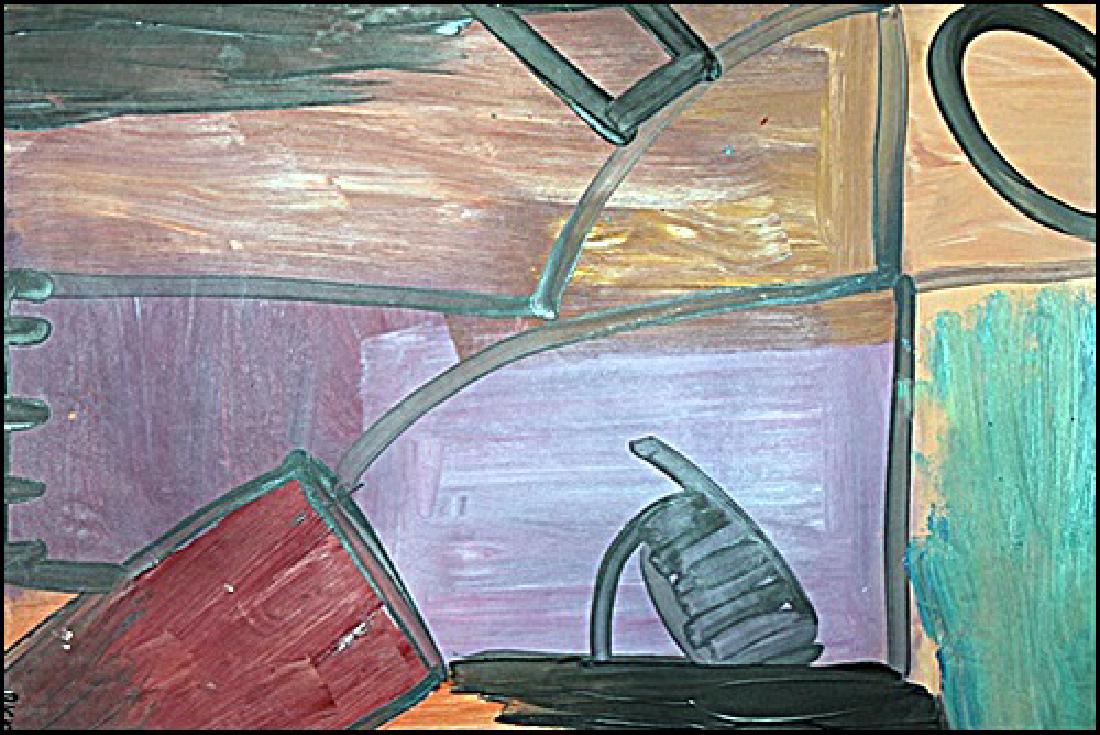 Dick Wray - Oil On Paper: Oil on paper by Dick Wray, approx. 19x14 in. Richard "Dick" Wray was an American abstract expressionist painter whose work had an influence on the art scene in Houston, Texas. After an art career span