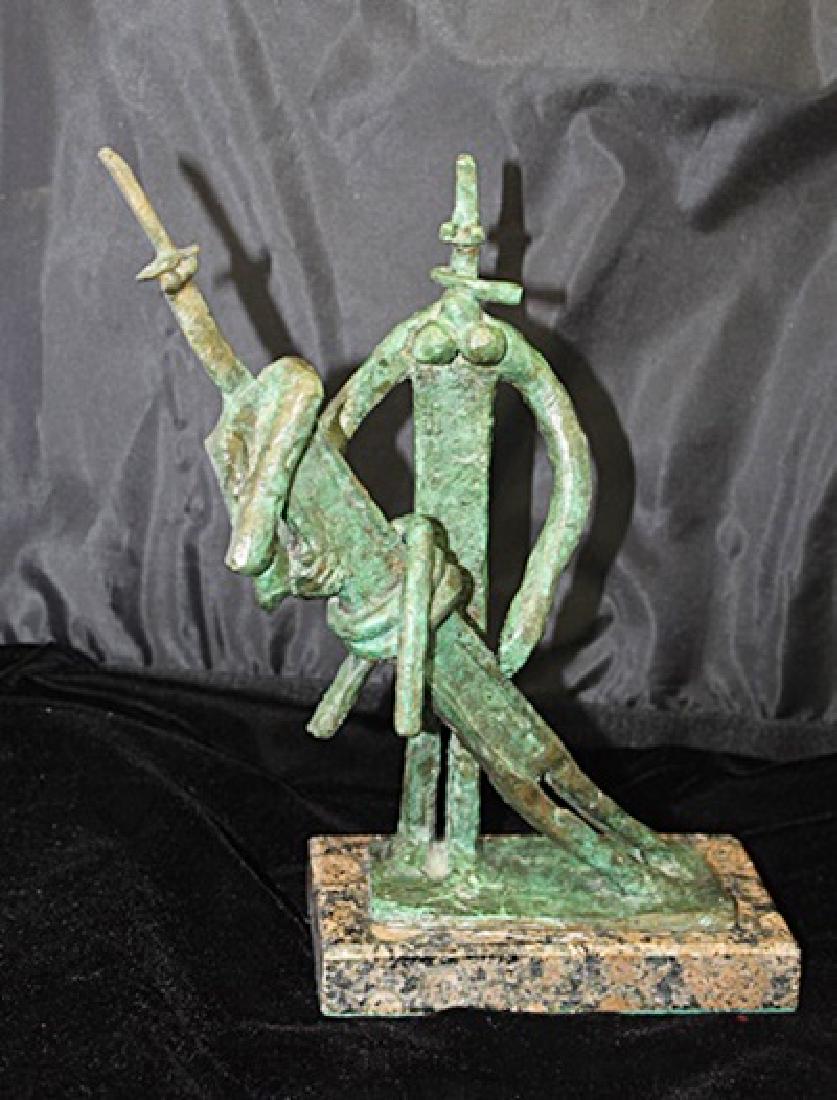 Signed Limited Edition Bronze Lipchitz: Old recast patina bronze sculpture Jacques Lipchitz, bearing a signature in a limited edition. Dimensions approx 9 x 12 x 7.
