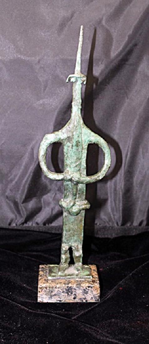 Signed Limited Edition Bronze Lipchitz: Old recast patina bronze sculpture Jacques Lipchitz, bearing a signature in a limited edition. Dimensions approx 12 x 9 x 7.