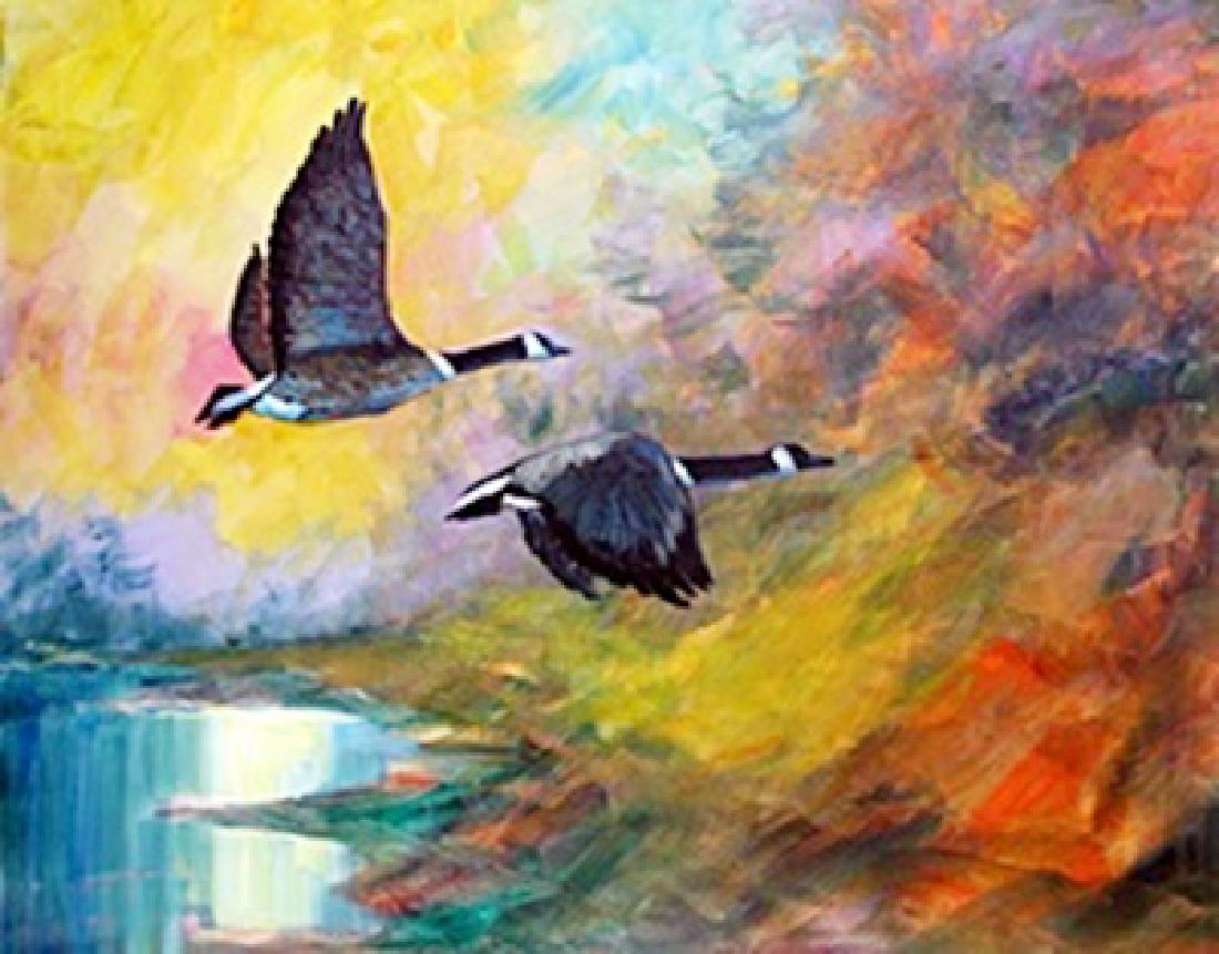 Original Painting by Michael Schofield: Original, Acrylic Painting on StretchedCanvas, Item does NOT come Framed, A Certificate of Authenticity will be provided, Size Approx. 24" x 30" Inches