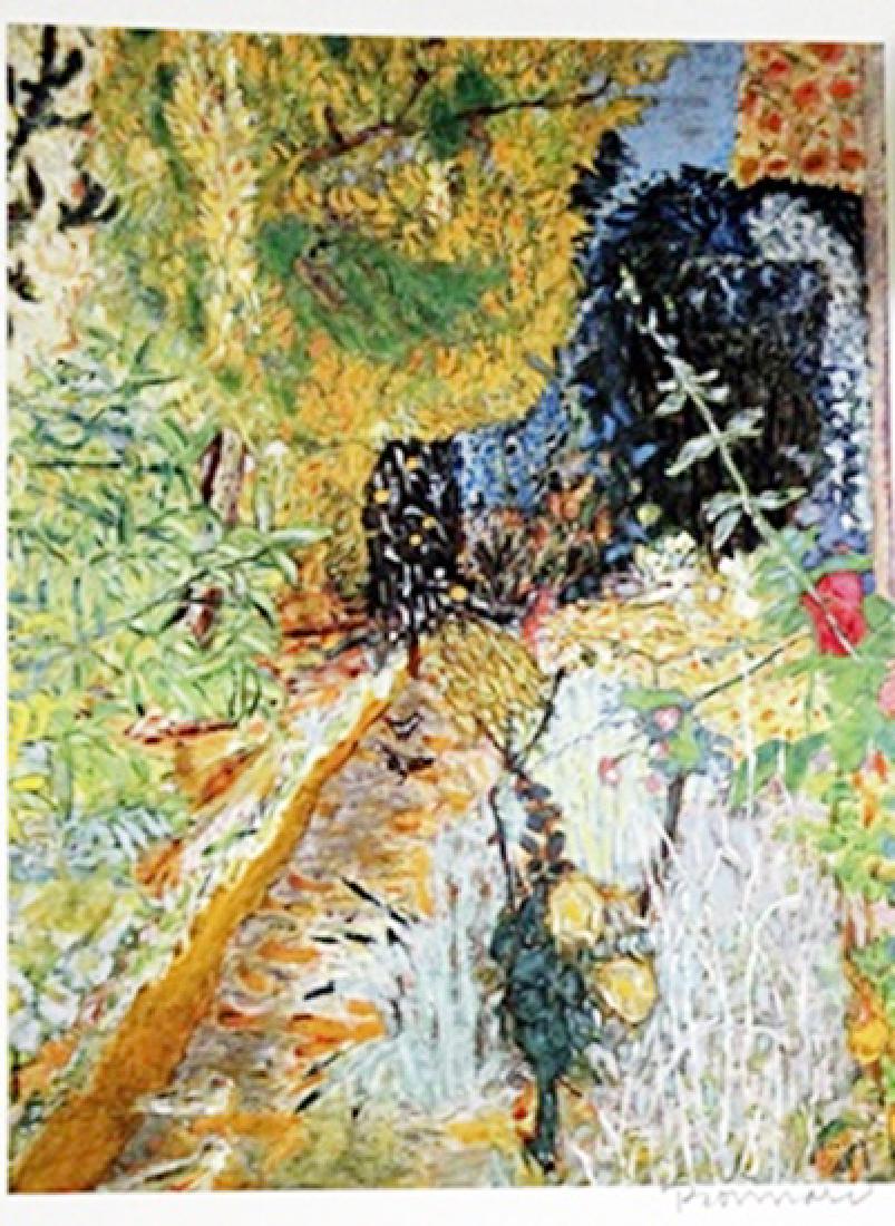 Bonnard - The Garden - Lithograph: The Garden Lithograph, attributed to Pierre Bonnard. Pierre Bonnard was a French painter and printmaker, as well as a founding member of the Post-Impressionist group of avant-garde painters Les Nabis.