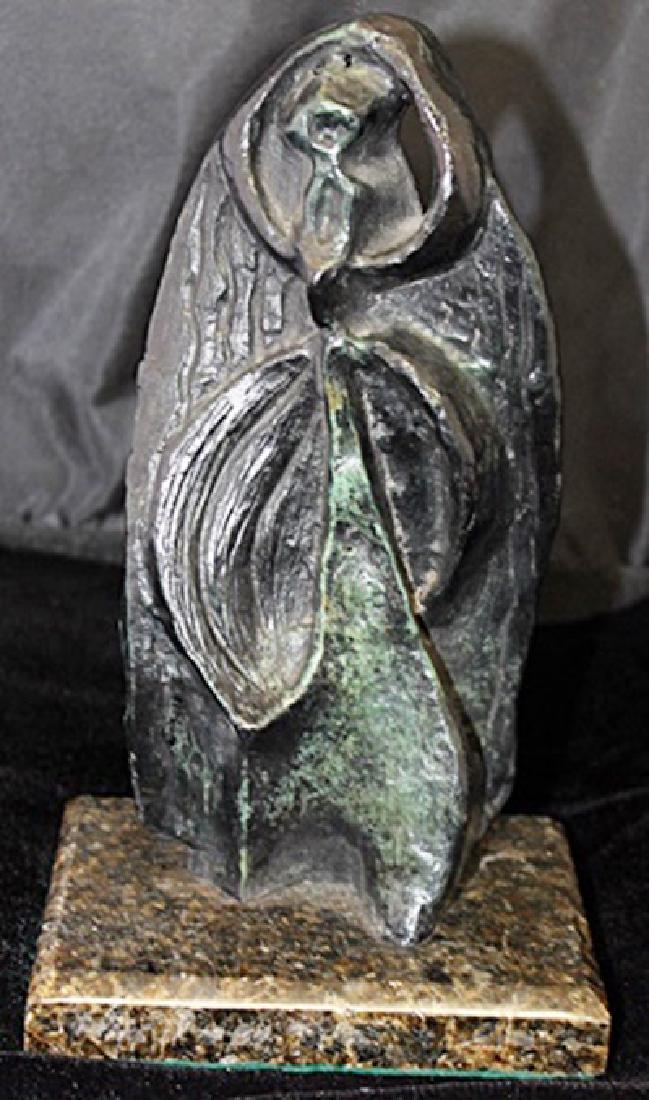 Signed Limited Edition Bronze Archipenko: Old recast patina bronze sculpture Alexander Archipenko, bearing a signature in a limited edition. Dimensions approx 12 x 5 x 5.