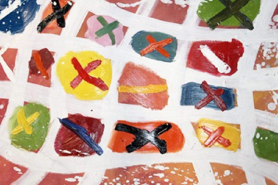 Albert Irvin - Oil On Paper: Oil on paper by Albert Irvin, approx. 19x14 in. Albert Henry Thomas Irvin OBE, RA, was an English abstract expressionist painter. Born in London he was evacuated from there during World War II, and up