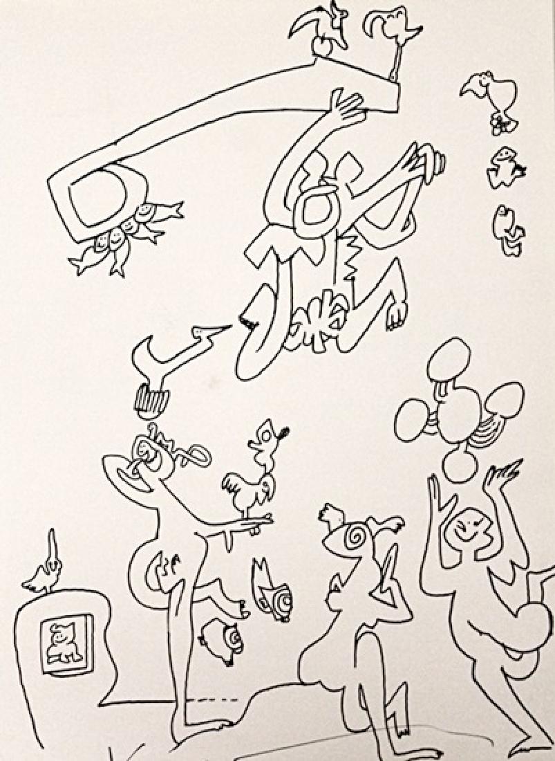 Tetsumi Kudo Signed Lithograph 293: Signed Tetsumi Kudo Lithograph. Tetsumi Kudo, was a Japanese artist associated with the Neo-Dada tradition.