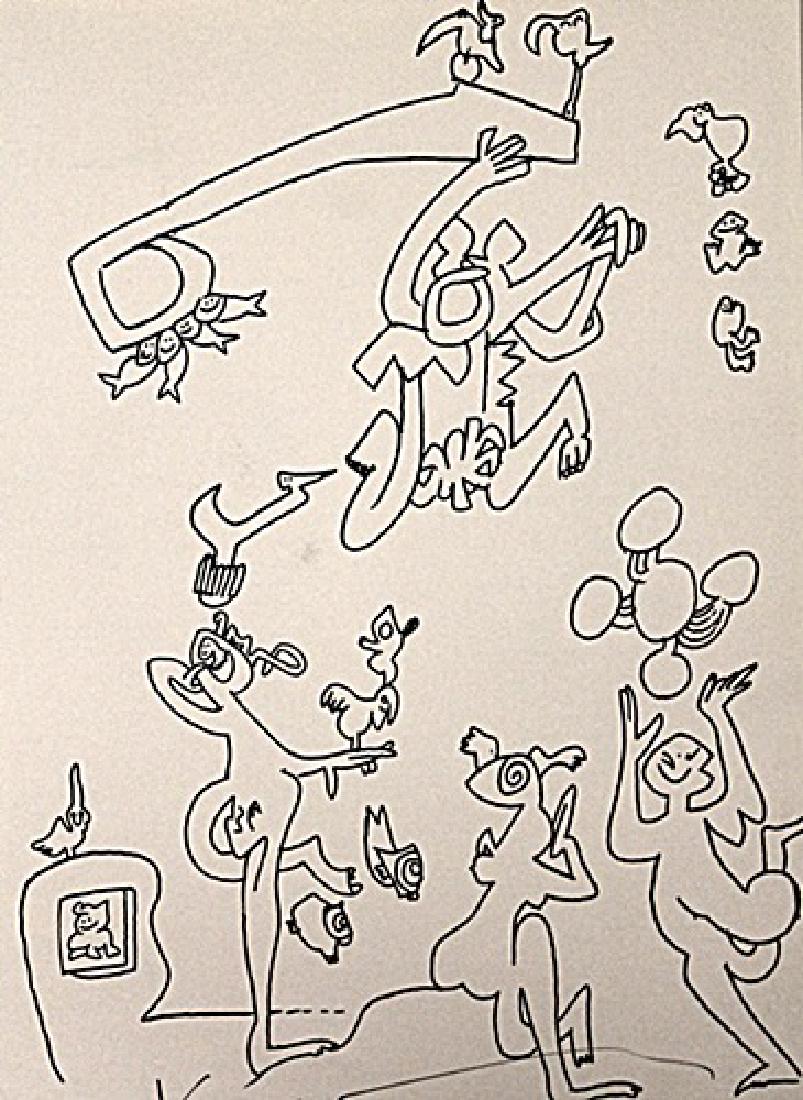 Tetsumi Kudo Signed Lithograph 293: Signed Tetsumi Kudo Lithograph. Tetsumi Kudo, was a Japanese artist associated with the Neo-Dada tradition.