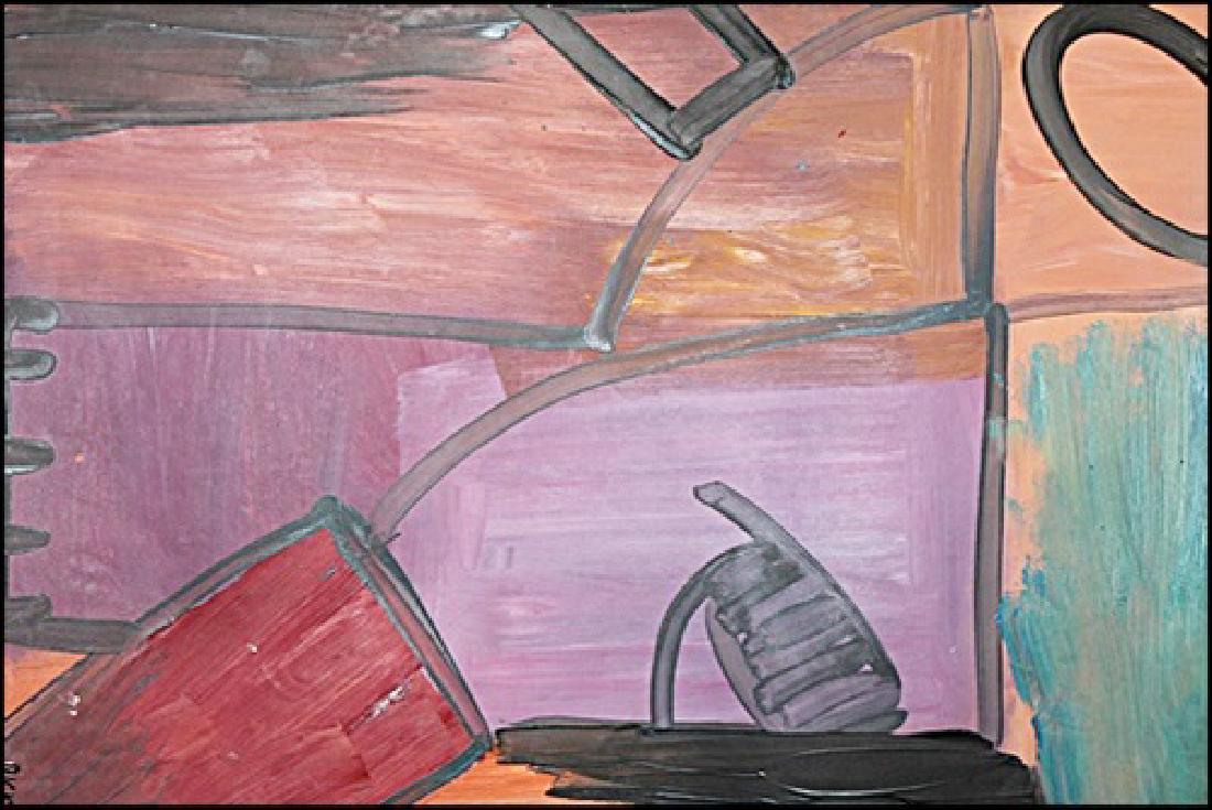 Dick Wray - Oil On Paper: Oil on paper by Dick Wray, approx. 19x14 in. Richard "Dick" Wray was an American abstract expressionist painter whose work had an influence on the art scene in Houston, Texas. After an art career span