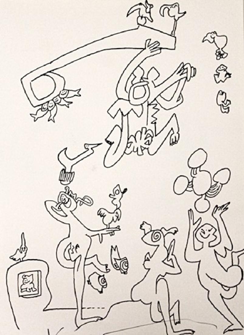 Tetsumi Kudo Signed Lithograph 293: Signed Tetsumi Kudo Lithograph. Tetsumi Kudo, was a Japanese artist associated with the Neo-Dada tradition.