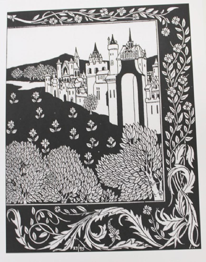 Beardsley - Lithograph: Lithograph attributed to Aubrey Beardsley. Aubrey Vincent Beardsley was an English illustrator and author. His drawings in black ink, influenced by the style of Japanese woodcuts, emphasized the grote
