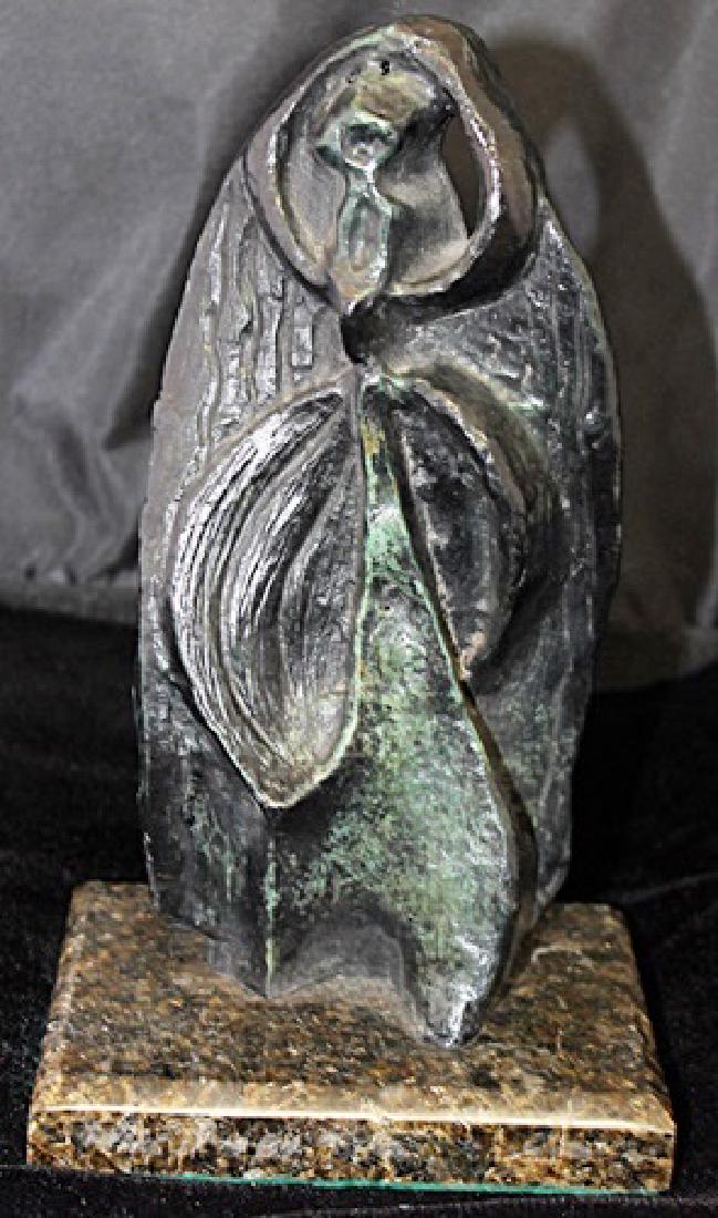 Signed Limited Edition Bronze Archipenko: Old recast patina bronze sculpture Alexander Archipenko, bearing a signature in a limited edition. Dimensions approx 12 x 5 x 5.