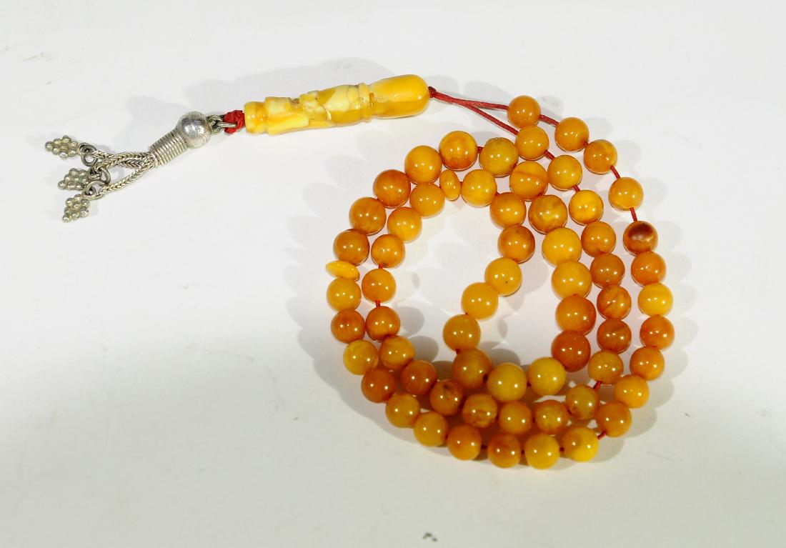 Baltic Amber necklace, "misbaha", Weight: 17 gr., (1 of 3)