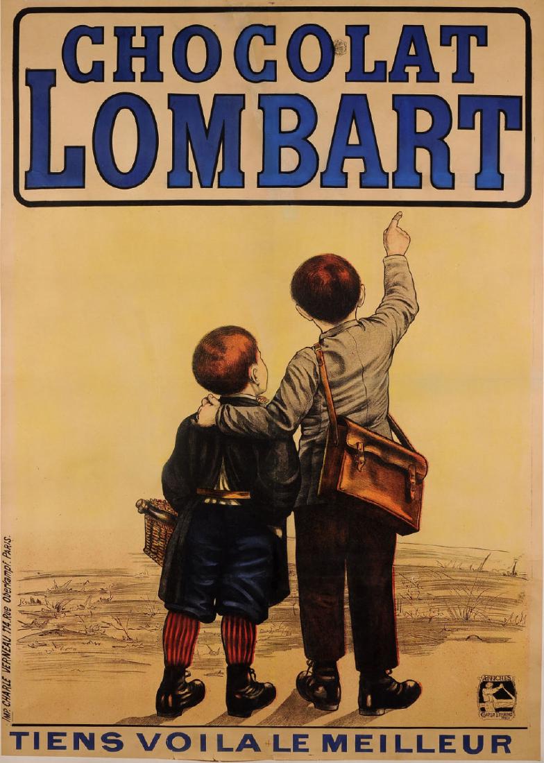 Original Vintage French Advertising Poster for Chocolat (1 of 1)