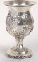 Impressive Silver Goblet, 19th century, handmade.