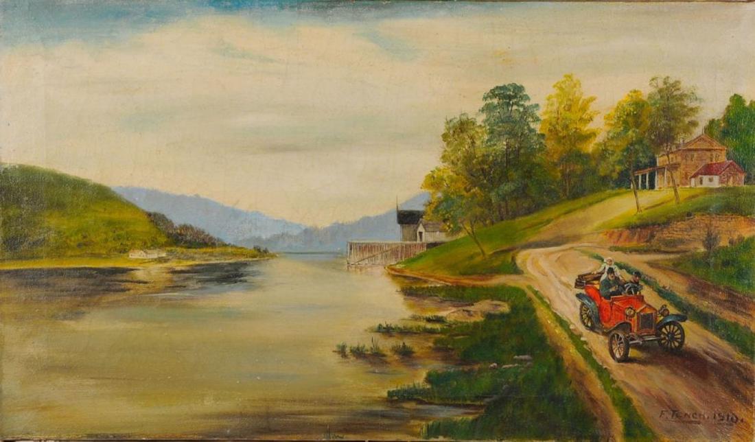 English painting, early 20th century, oil on canvas (1 of 1)