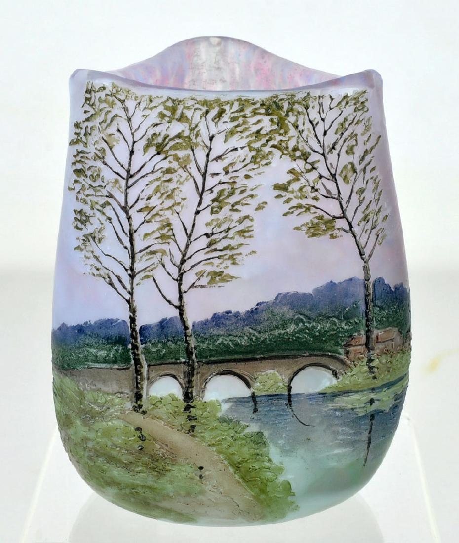 Signed Legras French Cameo Art Glass Vase (1 of 10)