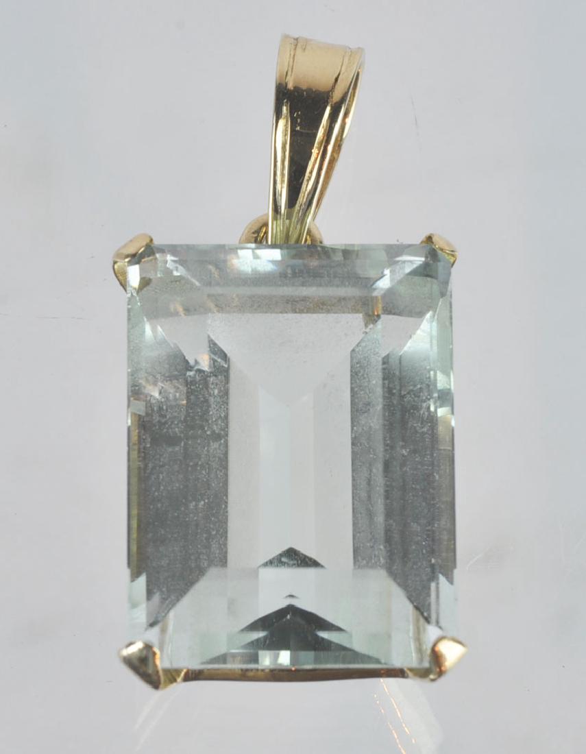 Large Aquamarine Light Colored in 18kt Gold (1 of 5)