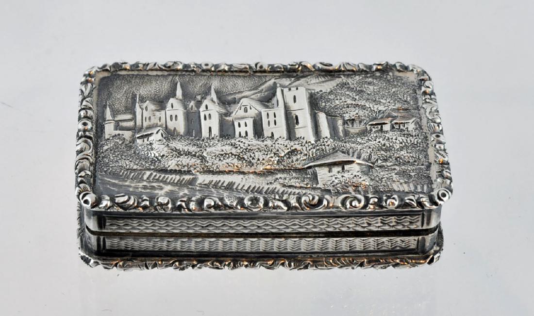 Castle Top Sterling Vinaigarette by T&P 19th C. (1 of 9)