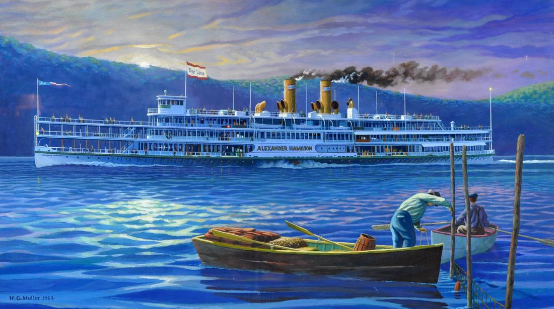 William G. Muller "Alexander Hamilton Day Line" (1 of 9)