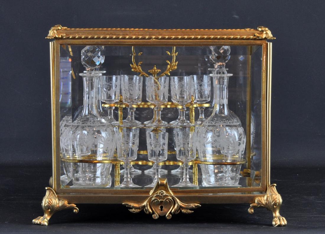French Crystal & Gilt Bronze Mounted Tantalus (1 of 10)