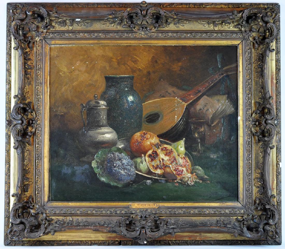 Eugene Henri Cauchois, 19th C Still Life O/C (1 of 8)