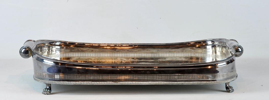 Silverplate Rectangular Large Gallery Tray (1 of 9)