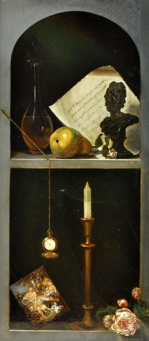 Robert White Trompe L'Ã®eil Still Life, O/B (1 of 8)