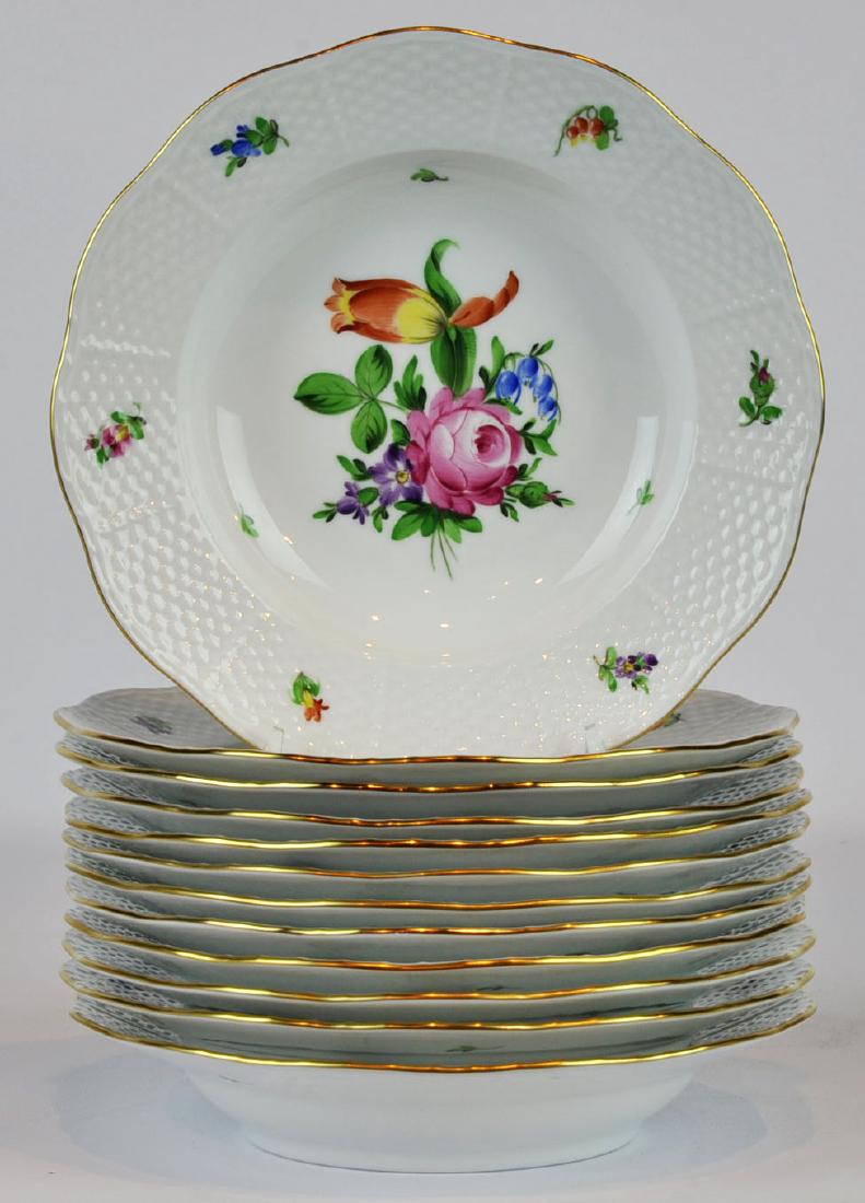 12 Herend Printemps Bt Soup Bowls (1 of 4)