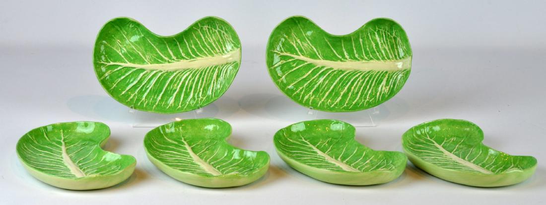 6 Dodie Thayer Crescent Lettuce Ware Plates (1 of 5)