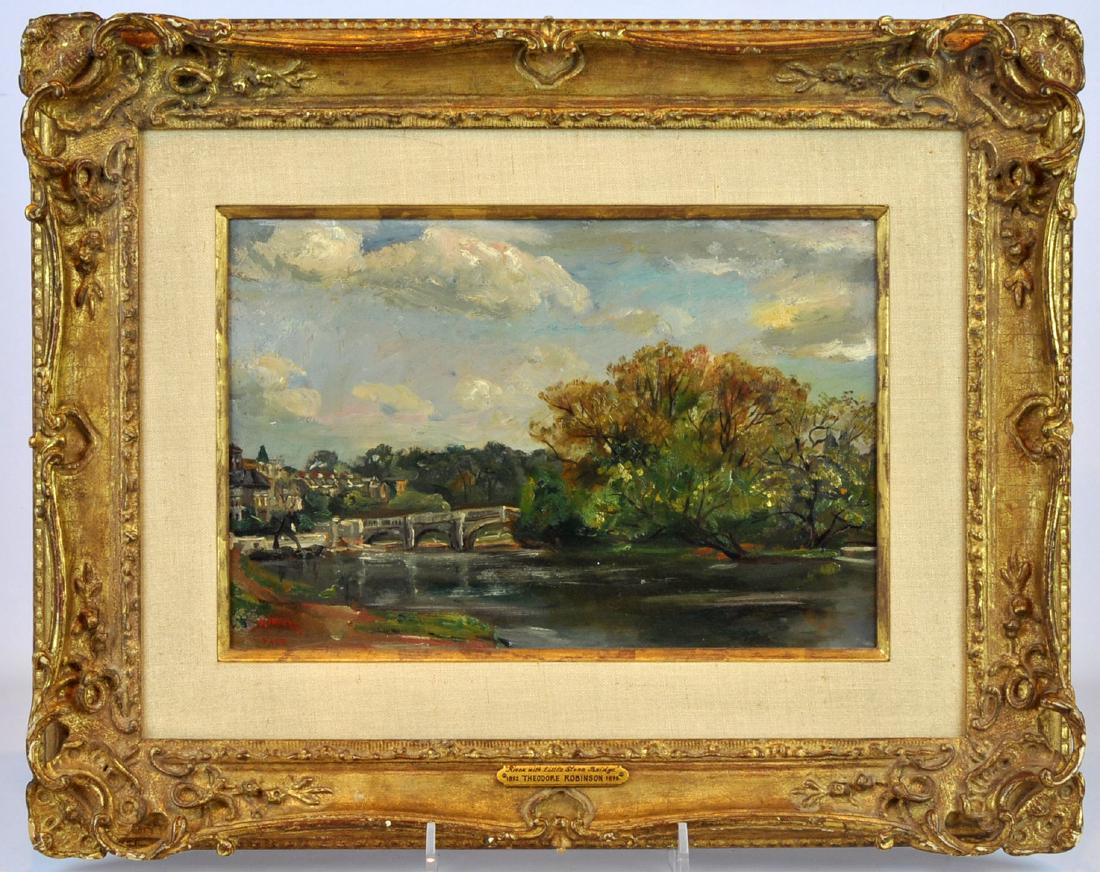 Theodore Robinson, Manner of , O/C Landscape (1 of 9)