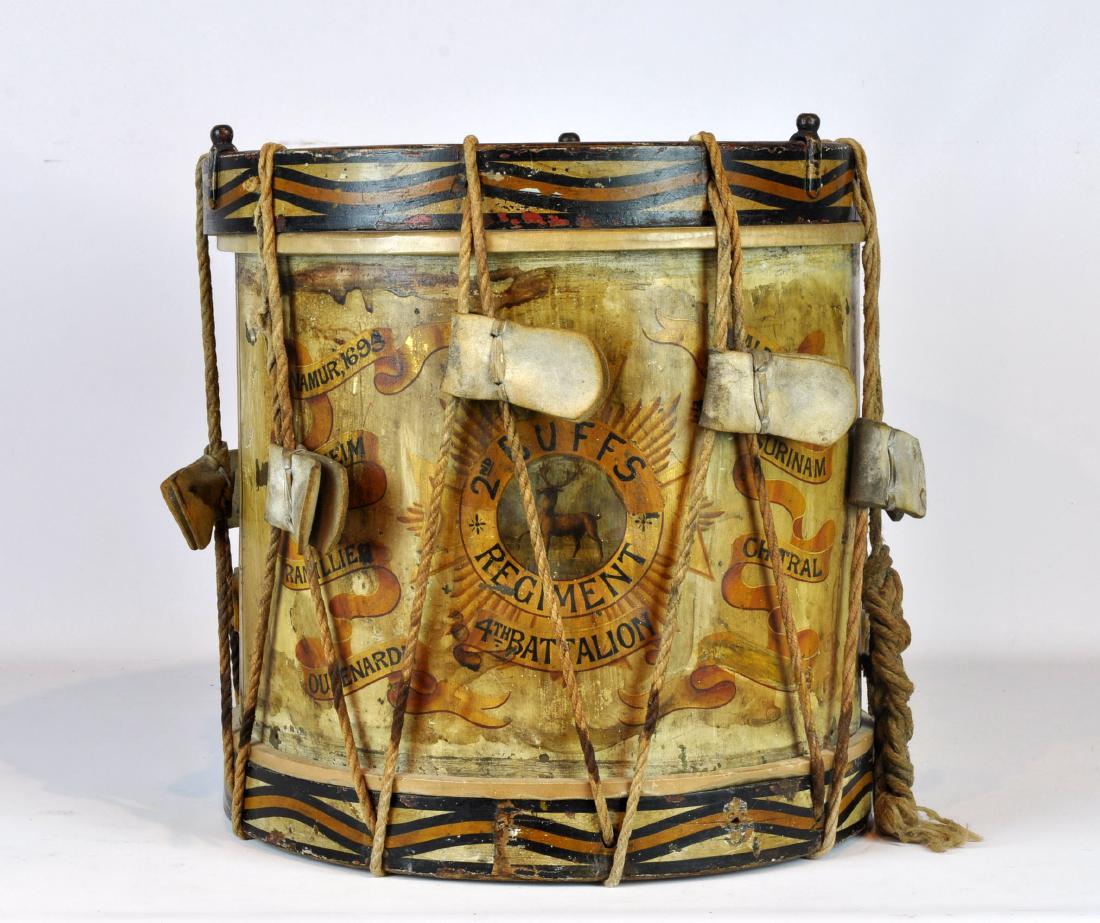 Antique English Military Drum 2nd Buffs Regimen (1 of 9)