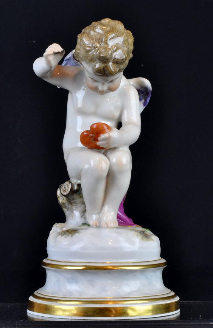 19thC Meissen Cherub Mending a Broken Heart (1 of 9)
