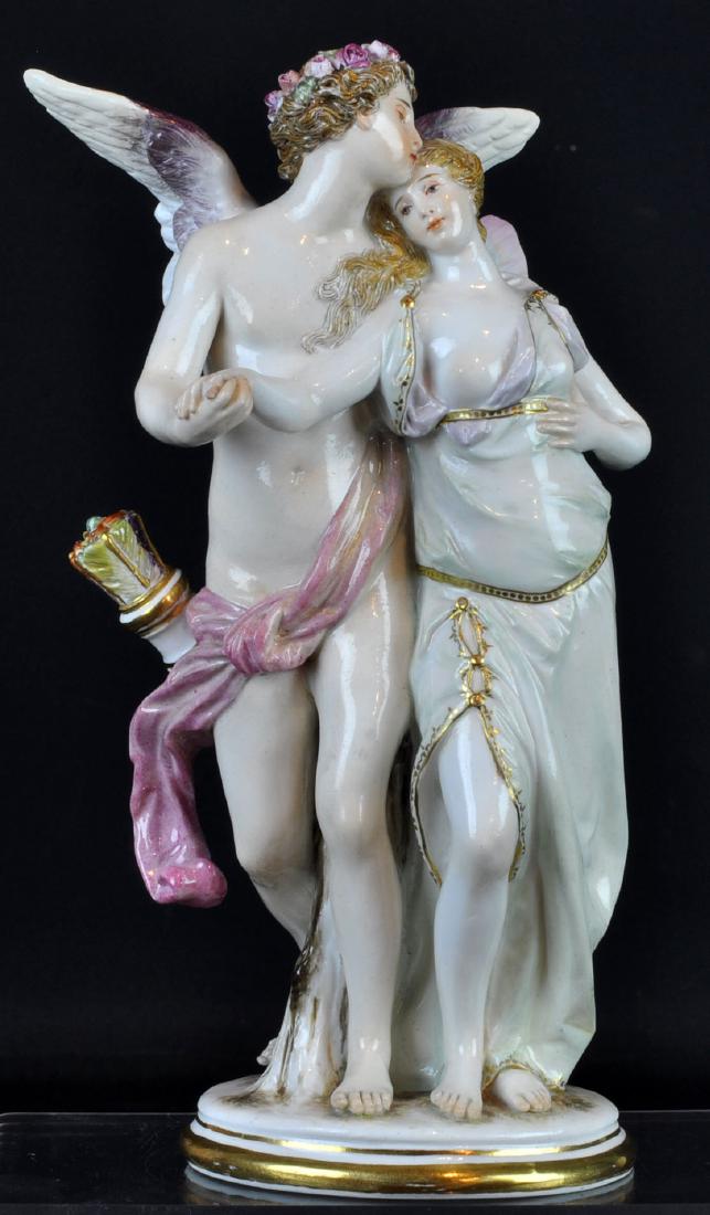 19th C. Meissen Porcelain Couple Embracing (1 of 10)