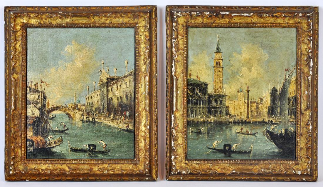 2 Paintings 19th C. Unsigned of Venice, Italy (1 of 9)