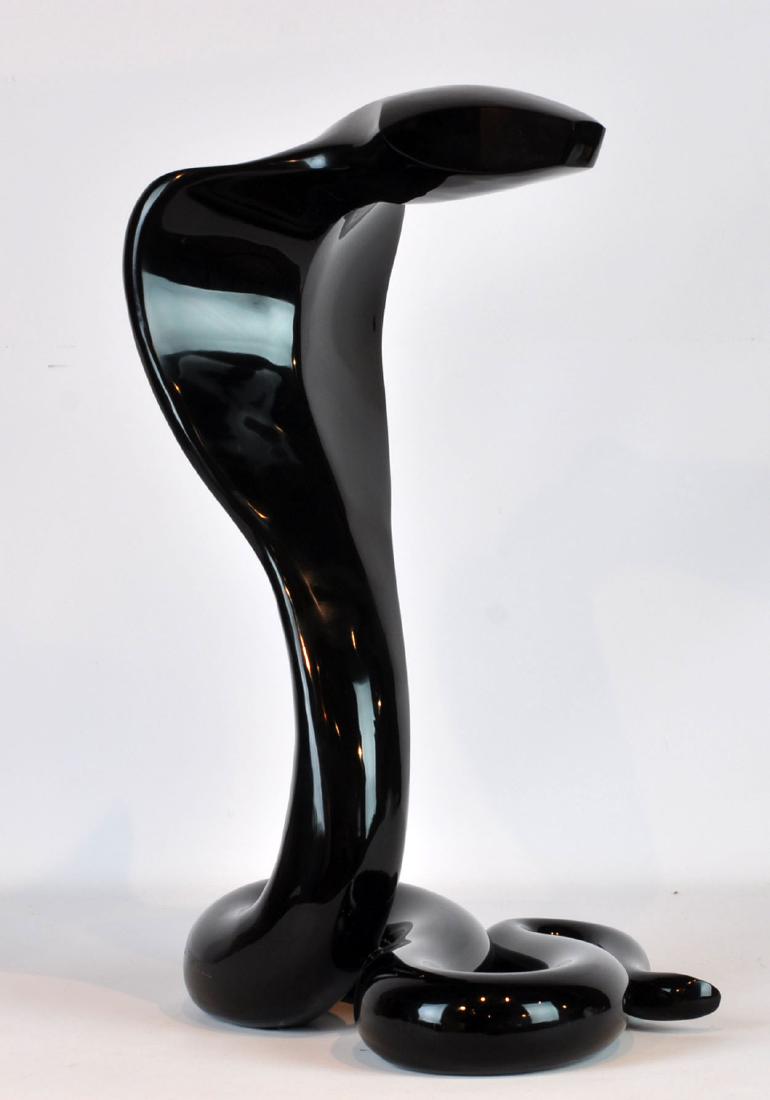 Loredano Rosin Black King Cobra Scuplture (1 of 9)
