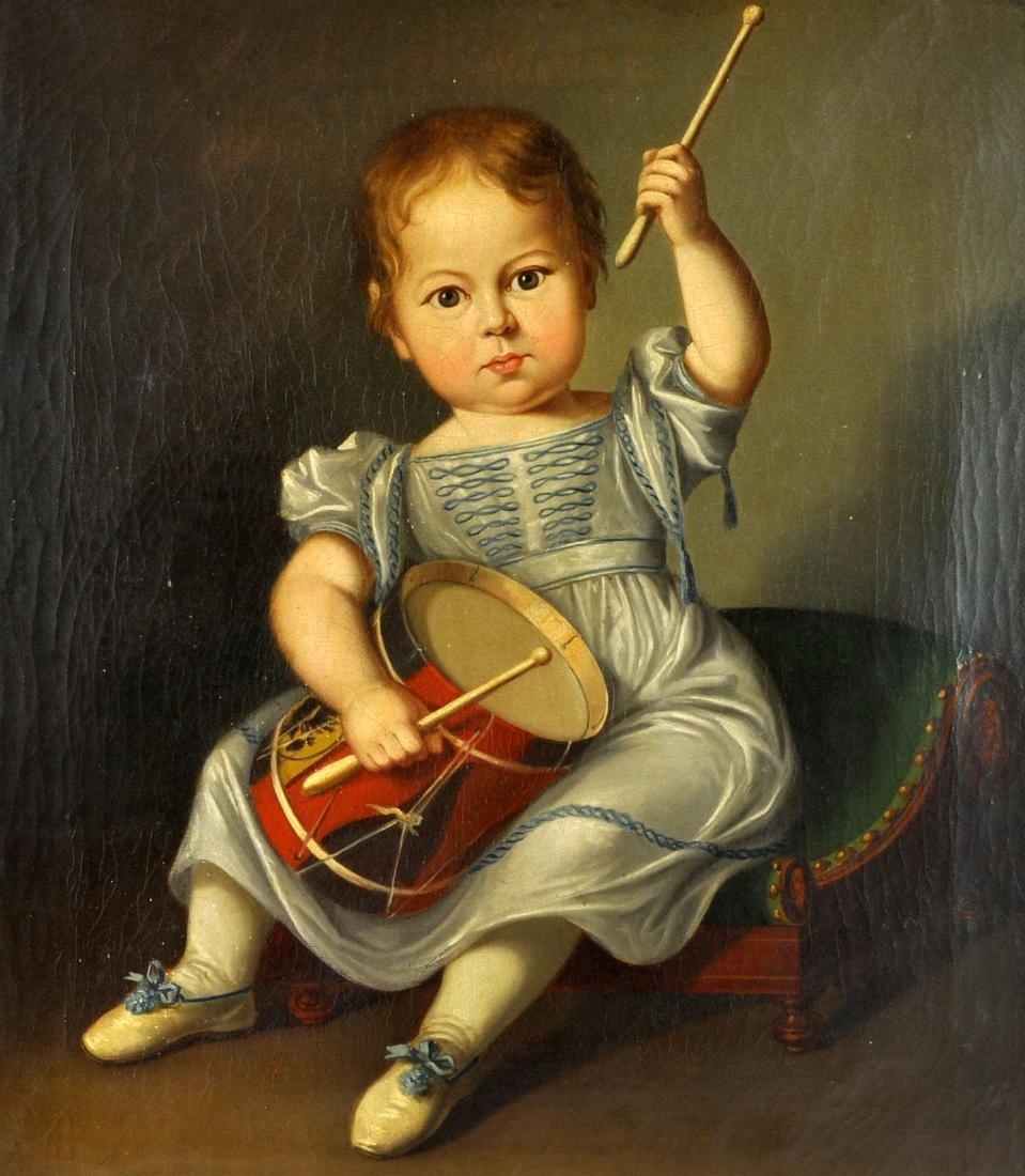 American 19th C. Painting of The Drummer Boy O/C (1 of 9)