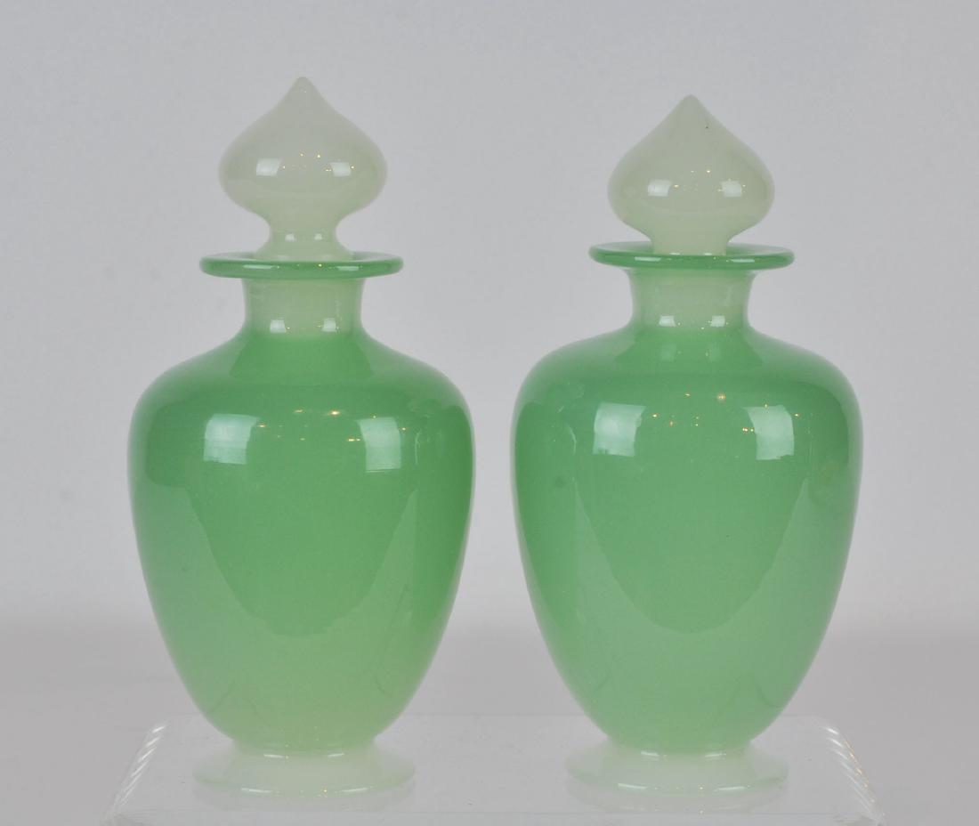 Pr. Steuben Jadeite Perfume Bottles (1 of 7)